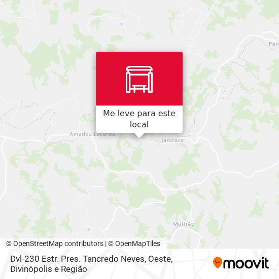 Dvl-230 Estr. Pres. Tancredo Neves, Oeste mapa