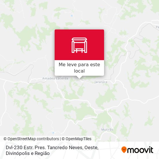 Dvl-230 Estr. Pres. Tancredo Neves, Oeste mapa
