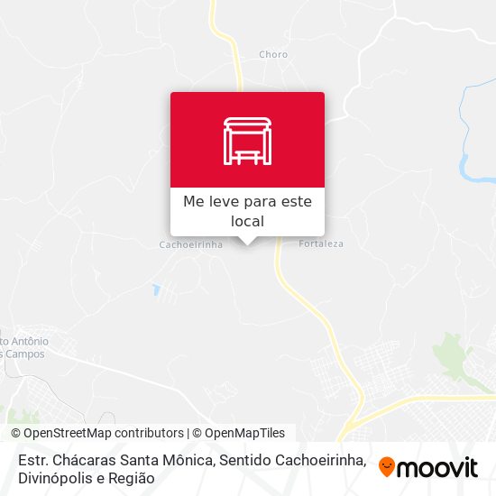 Estr. Chácaras Santa Mônica, Sentido Cachoeirinha mapa
