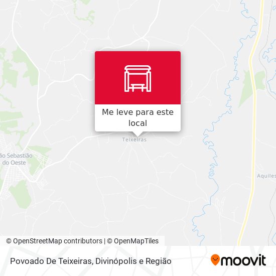 Povoado De Teixeiras mapa