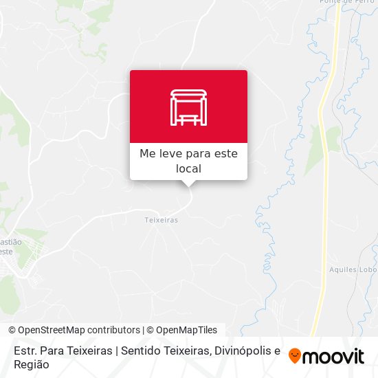 Estr. Para Teixeiras | Sentido Teixeiras mapa