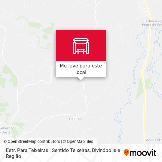 Estr. Para Teixeiras | Sentido Teixeiras mapa
