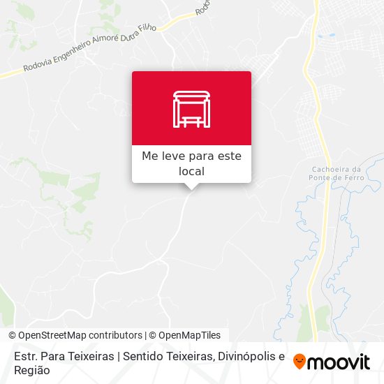 Estr. Para Teixeiras | Sentido Teixeiras mapa