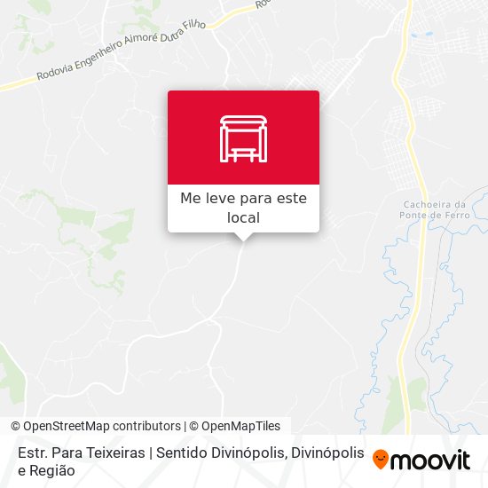 Estr. Para Teixeiras | Sentido Divinópolis mapa