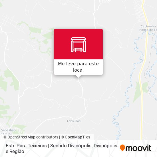Estr. Para Teixeiras | Sentido Divinópolis mapa