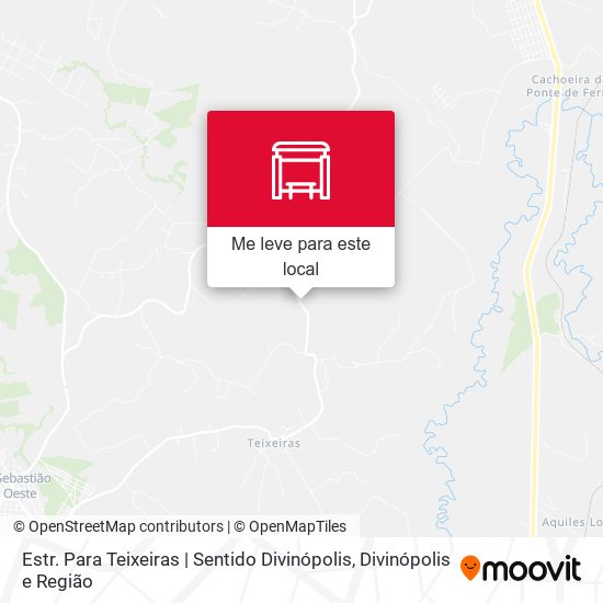 Estr. Para Teixeiras | Sentido Divinópolis mapa