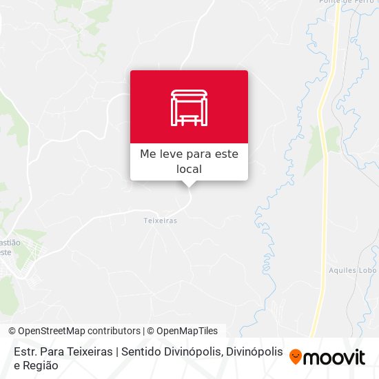 Estr. Para Teixeiras | Sentido Divinópolis mapa