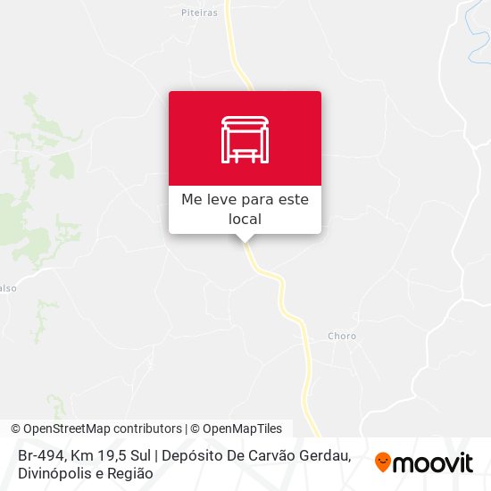 Br-494, Km 19,5 Sul | Depósito De Carvão Gerdau mapa