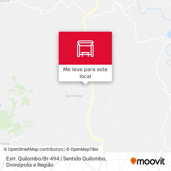 Estr. Quilombo / Br-494 | Sentido Quilombo mapa