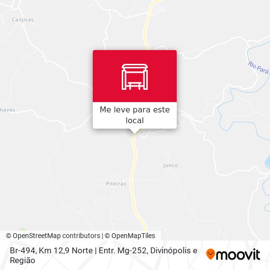 Br-494, Km 12,9 Norte | Entr. Mg-252 mapa