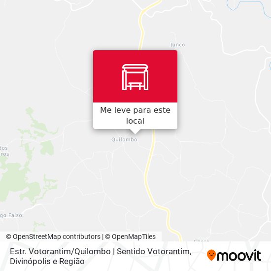 Estr. Votorantim / Quilombo | Sentido Votorantim mapa