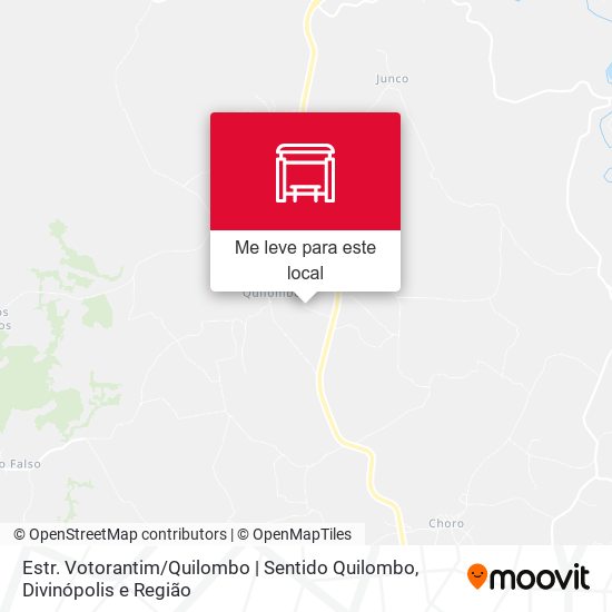 Estr. Votorantim / Quilombo | Sentido Quilombo mapa