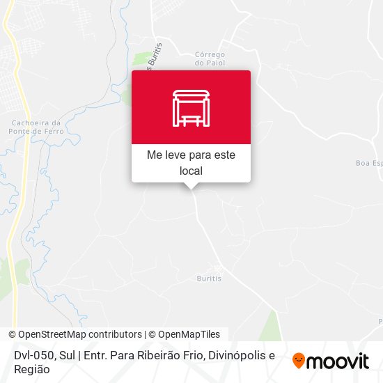 Dvl-050, Sul | Entr. Para Ribeirão Frio mapa