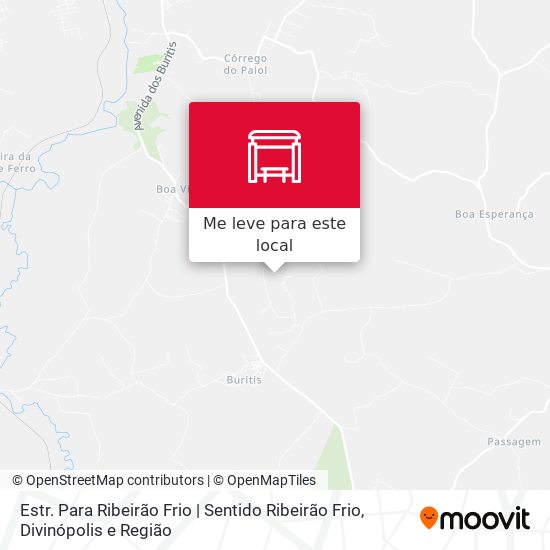 Estr. Para Ribeirão Frio | Sentido Ribeirão Frio mapa