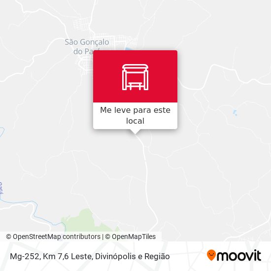 Mg-252, Km 7,6 Leste mapa