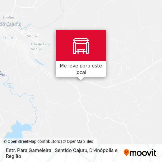 Estr. Para Gameleira | Sentido Cajuru mapa