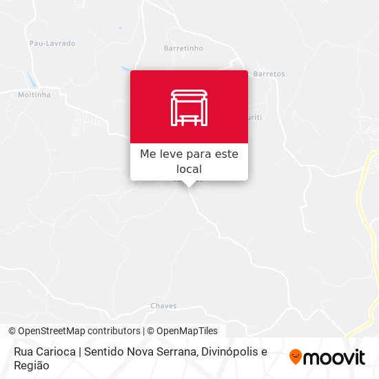 Rua Carioca | Sentido Nova Serrana mapa