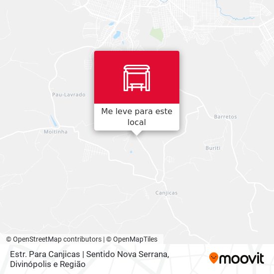 Estr. Para Canjicas | Sentido Nova Serrana mapa