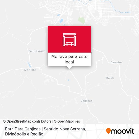 Estr. Para Canjicas | Sentido Nova Serrana mapa