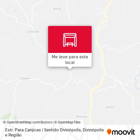 Estr. Para Canjicas | Sentido Divinópolis mapa