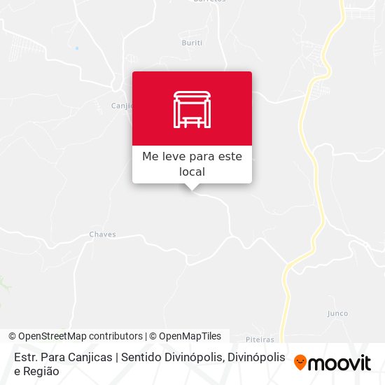 Estr. Para Canjicas | Sentido Divinópolis mapa