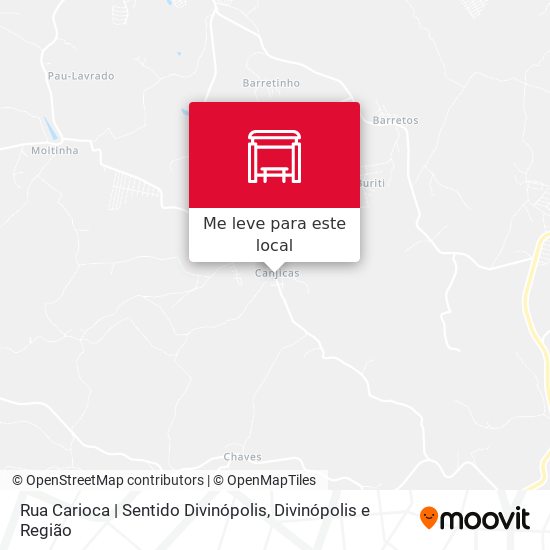 Rua Carioca | Sentido Divinópolis mapa