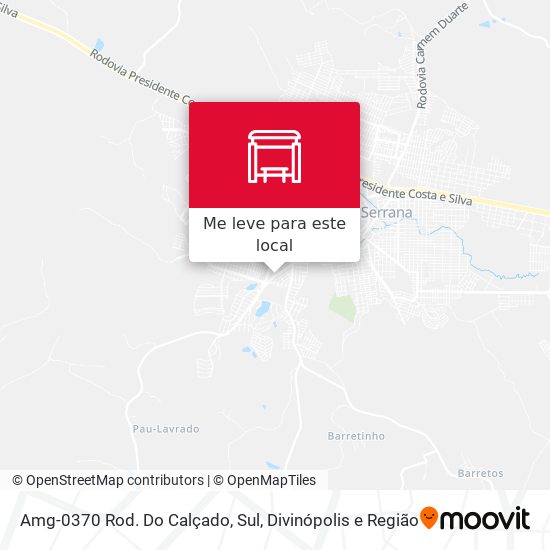 Amg-0370 Rod. Do Calçado, Sul mapa