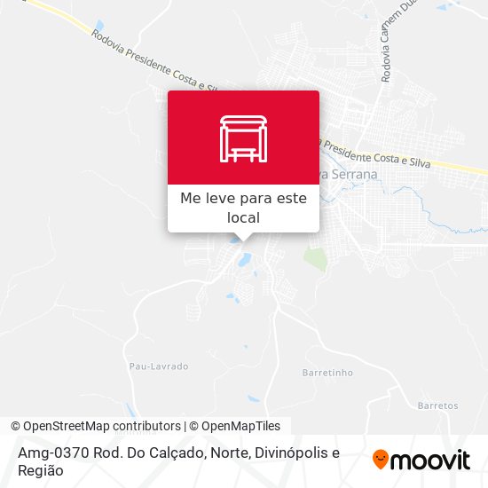 Amg-0370 Rod. Do Calçado, Norte mapa