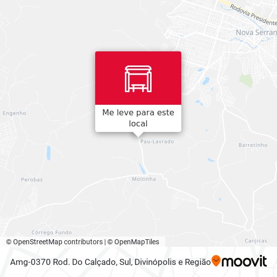 Amg-0370 Rod. Do Calçado, Sul mapa
