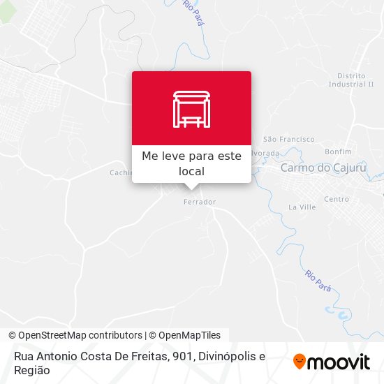 Rua Antonio Costa De Freitas, 901 mapa