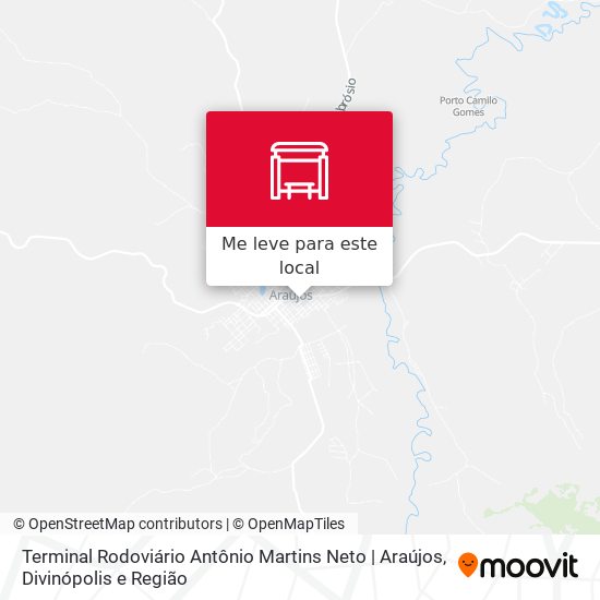 Terminal Rodoviário Antônio Martins Neto | Araújos mapa