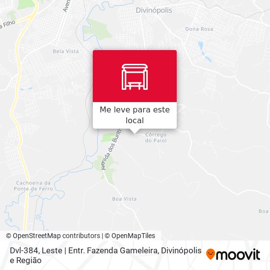 Dvl-384, Leste | Entr. Fazenda Gameleira mapa
