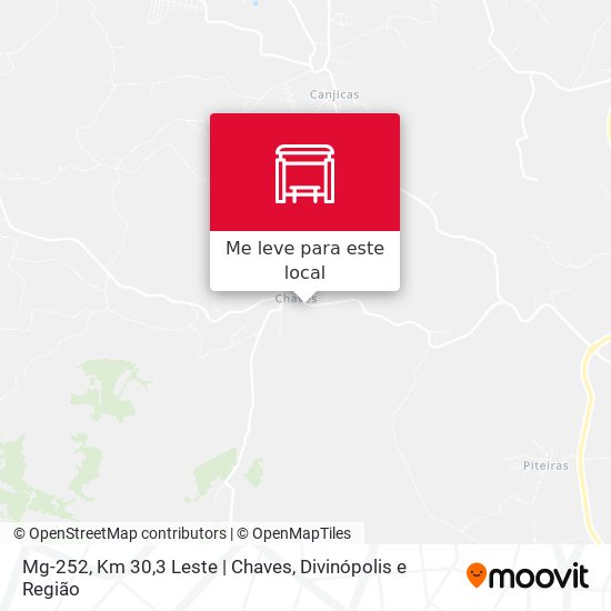 Mg-252, Km 30,3 Leste | Chaves mapa