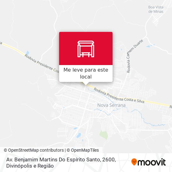 Av. Benjamim Martins Do Espírito Santo, 2600 mapa