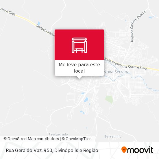 Rua Geraldo Vaz, 950 mapa