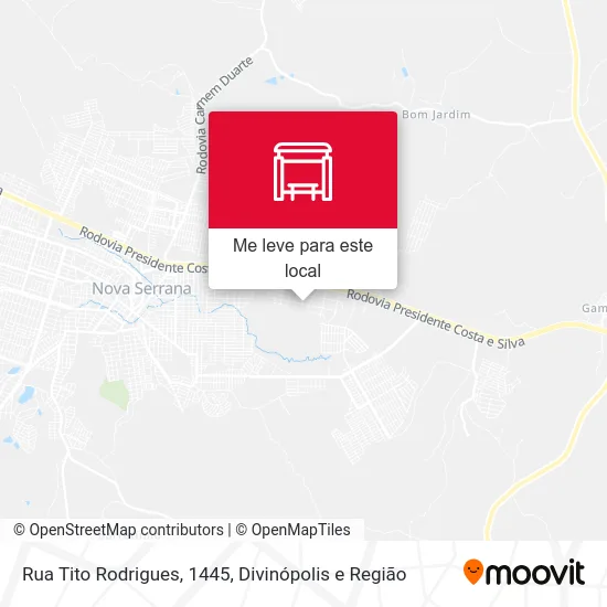 Rua Tito Rodrigues, 1445 mapa