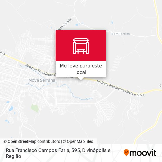 Rua Francisco Campos Faria, 595 mapa