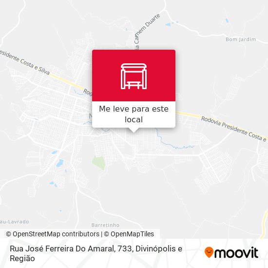 Rua José Ferreira Do Amaral, 733 mapa