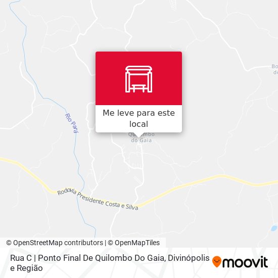 Rua C | Ponto Final De Quilombo Do Gaia mapa