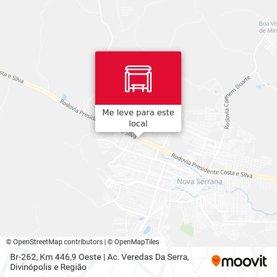 Br-262, Km 446,9 Oeste | Ac. Veredas Da Serra mapa