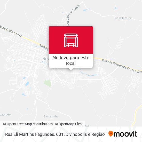 Rua Eli Martins Fagundes, 601 mapa