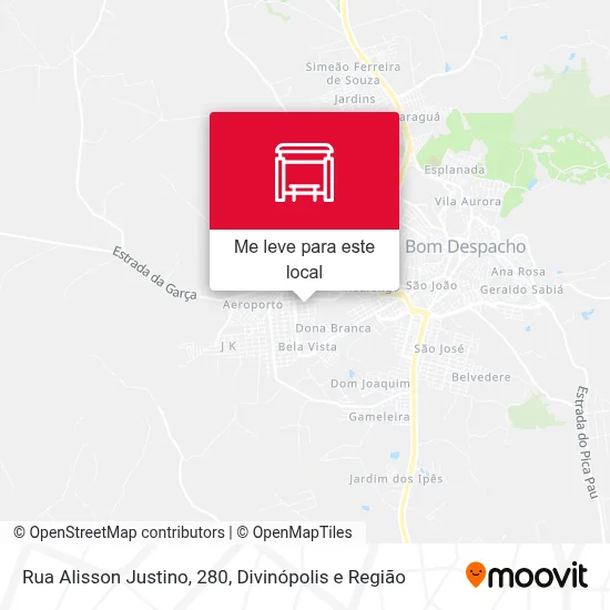 Rua Alisson Justino, 280 mapa