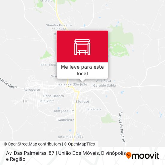 Av. Das Palmeiras, 87 | União Dos Móveis mapa