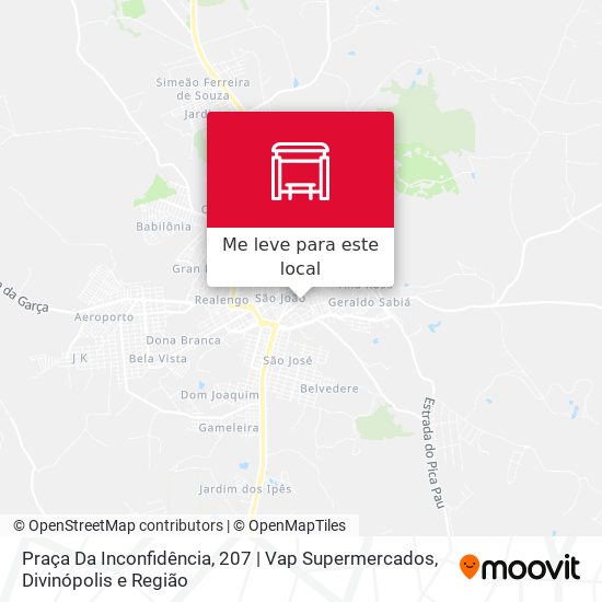 Praça Da Inconfidência, 207 | Vap Supermercados mapa