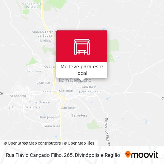 Rua Flávio Cançado Filho, 265 mapa