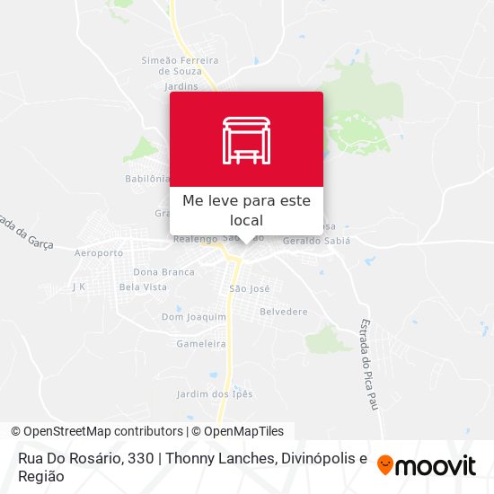 Rua Do Rosário, 330 | Thonny Lanches mapa