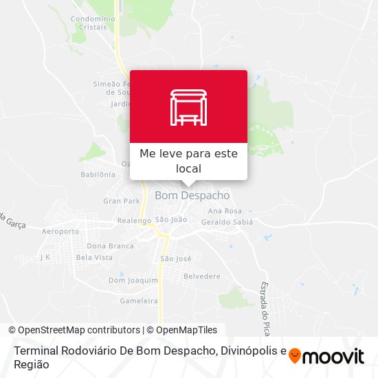 Terminal Rodoviário De Bom Despacho mapa