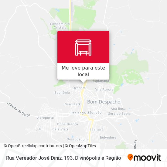 Rua Vereador José Diniz, 193 mapa