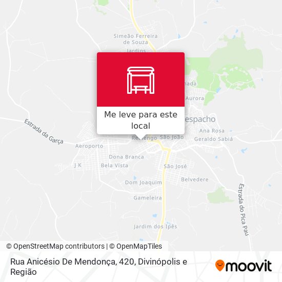 Rua Anicésio De Mendonça, 420 mapa