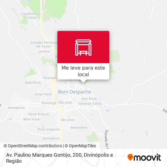 Av. Paulino Marques Gontijo, 200 mapa